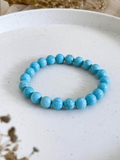 Firoza (Turquoise) Stone-Beads Bracelet